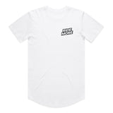 Ride More Logo Drop Tee White Front