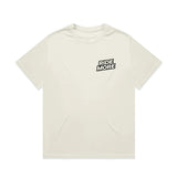 Ride More Logo Heavyweight Tee Tan Front