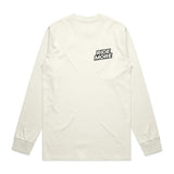 Ride More Logo Long Sleeve Tee Tan Front