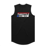 Throttle Co Stripes Drop Tank Black Front