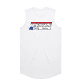 Throttle Co Stripes Drop Tank White Front