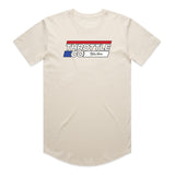 Throttle Co Stripes Drop Tee Tan Front
