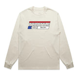 Throttle Co Stripes Heavyweight Long Sleeve Tee Tan Front