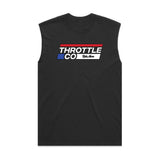 Throttle Co Stripes Heavyweight Tank Faded Black Front