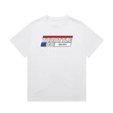Throttle Co Stripes Heavyweight Tee White Front