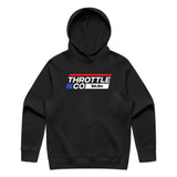 Throttle Co Stripes Hoodie Black Front