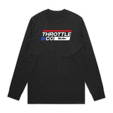 Throttle Co Stripes Long Sleeve Tee Black Front