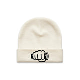 TB Fist Logo Beanie Tan Front