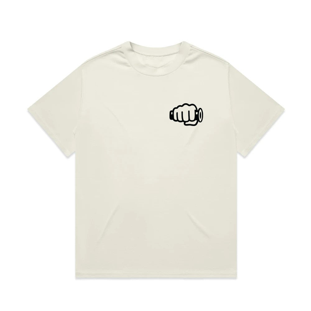 TB Fist Logo Heavyweight Tee Tan Front