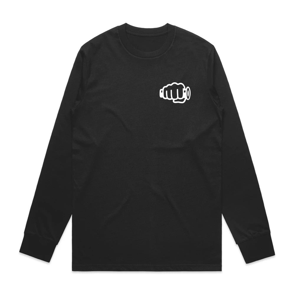 TB Fist Logo Long Sleeve Tee Black Front
