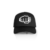 TB Fist Logo Trucker Hat Black Front