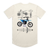 Throttle Co Varg Drop Tee Tan Back