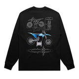 Throttle Co Varg Heavyweight Long Sleeve Tee Black Back