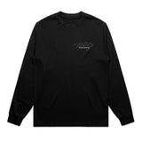 Throttle Co Varg Heavyweight Long Sleeve Tee Black Front