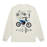 Throttle Co Varg Heavyweight Long Sleeve Tee Tan Back