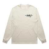 Throttle Co Varg Heavyweight Long Sleeve Tee Tan Front