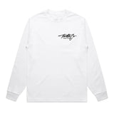 Throttle Co Varg Heavyweight Long Sleeve Tee White Front