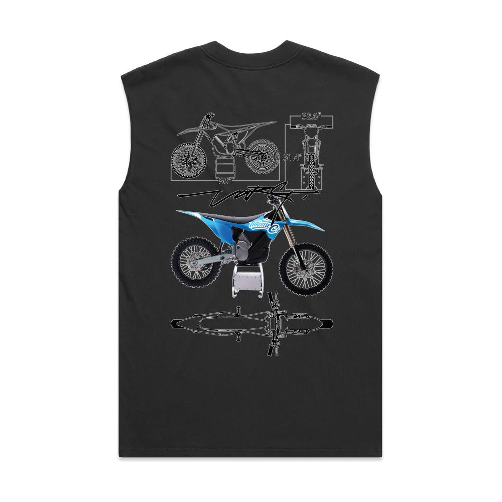 Throttle Co Varg Heavyweight Tank Faded Black Back