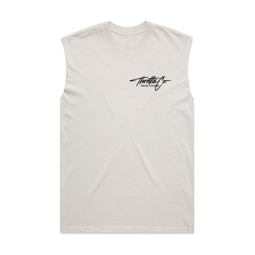 Throttle Co Varg Heavyweight Tank Faded Bone Front
