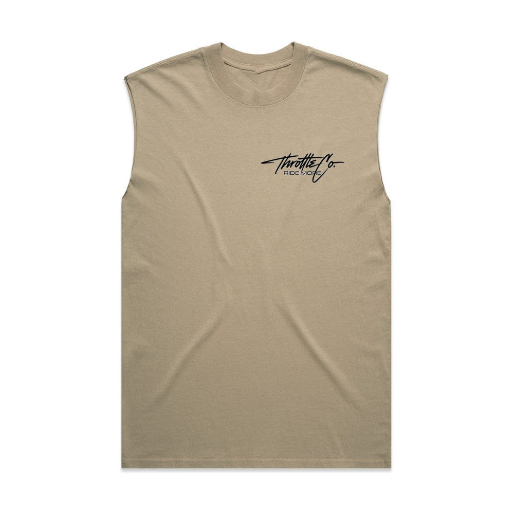 Throttle Co Varg Heavyweight Tank Faded Khaki Front