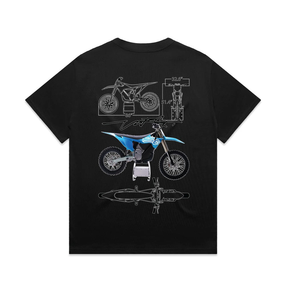 Throttle Co Varg Heavyweight Tee Black Back