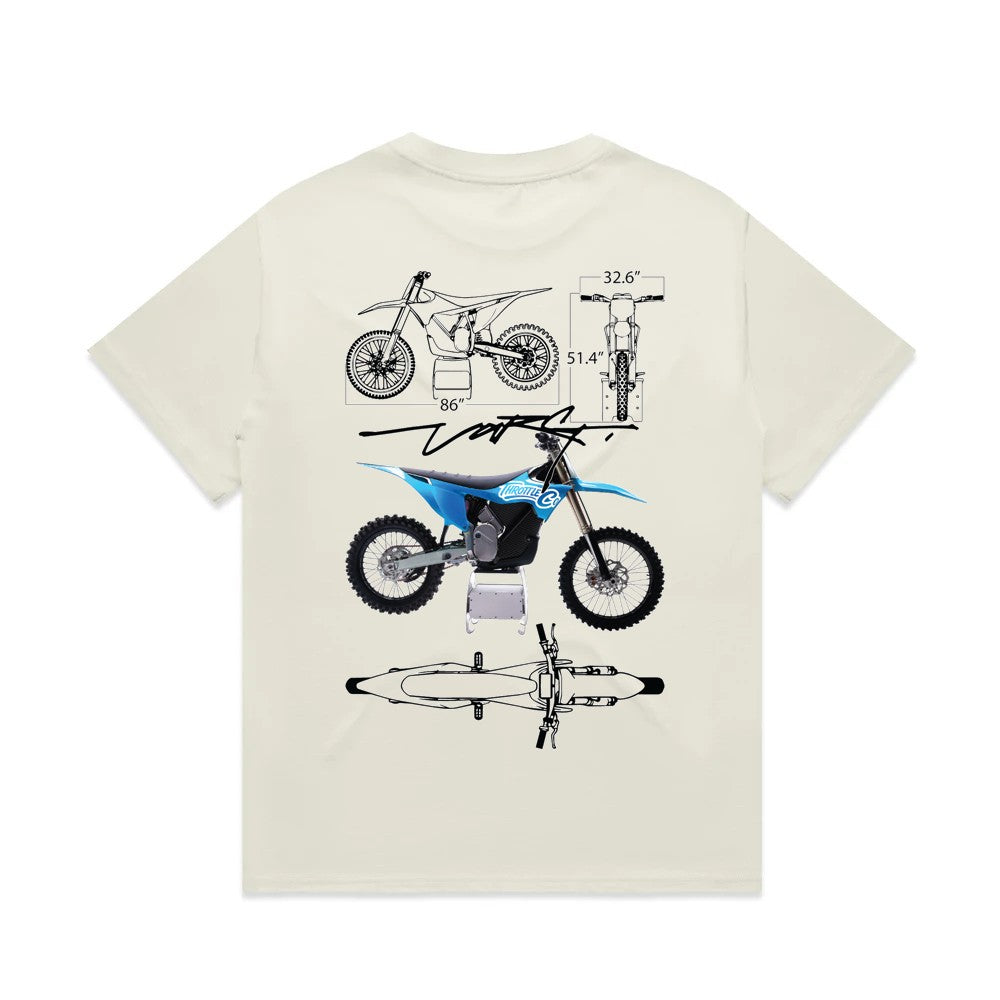 Throttle Co Varg Heavyweight Tee Tan Back