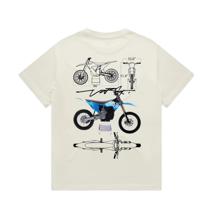 Throttle Co Varg Heavyweight Tee Tan Back