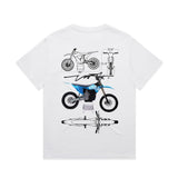 Throttle Co Varg Heavyweight Tee White Back