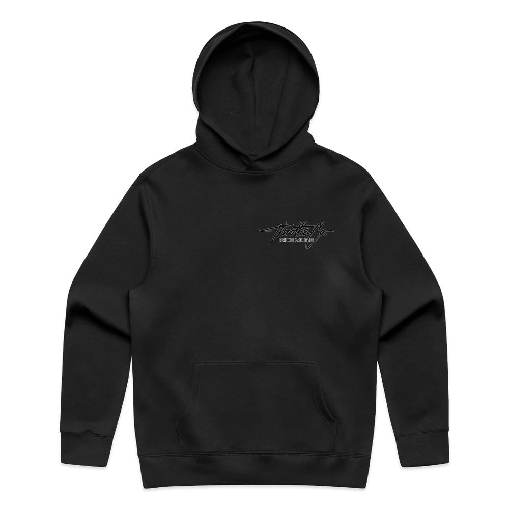 Throttle Co Varg Hoodie Black Front