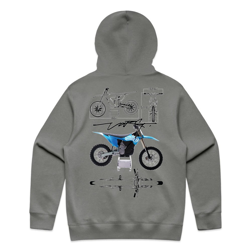 Throttle Co Varg Hoodie Shadow Back