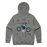 Throttle Co Varg Hoodie Shadow Back