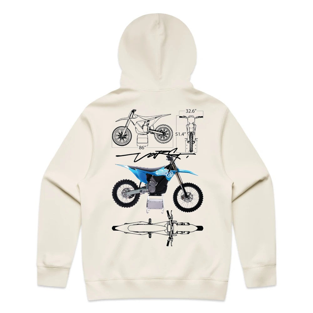 Throttle Co Varg Hoodie Tan Back