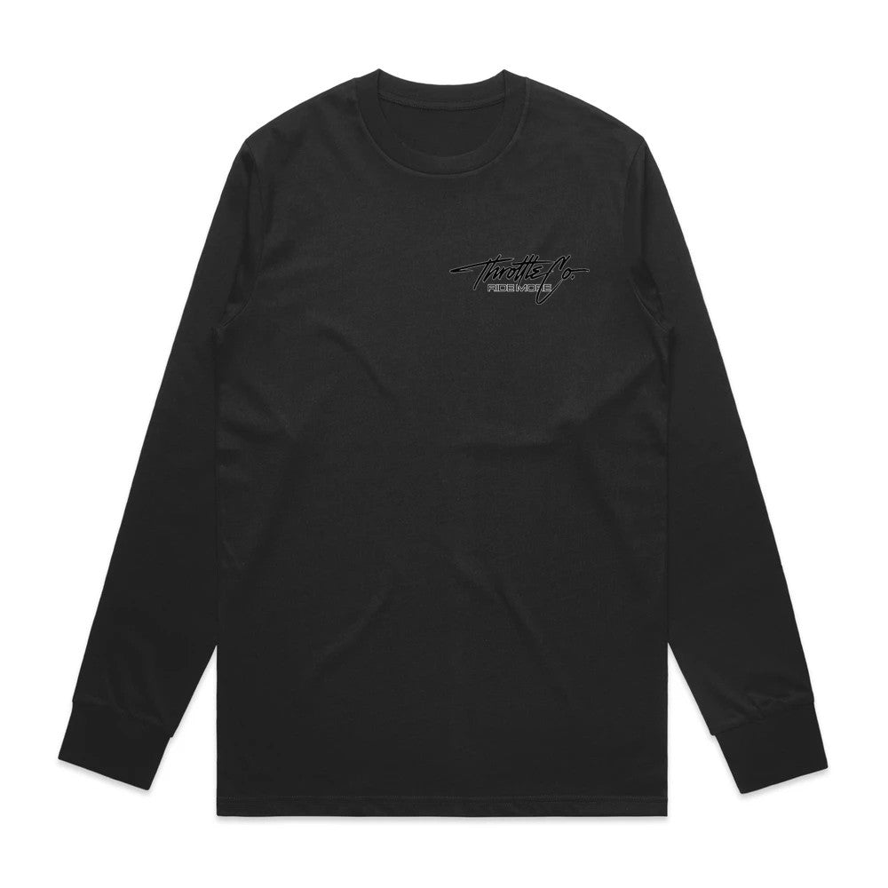 Throttle Co Varg Long Sleeve Tee Black Front