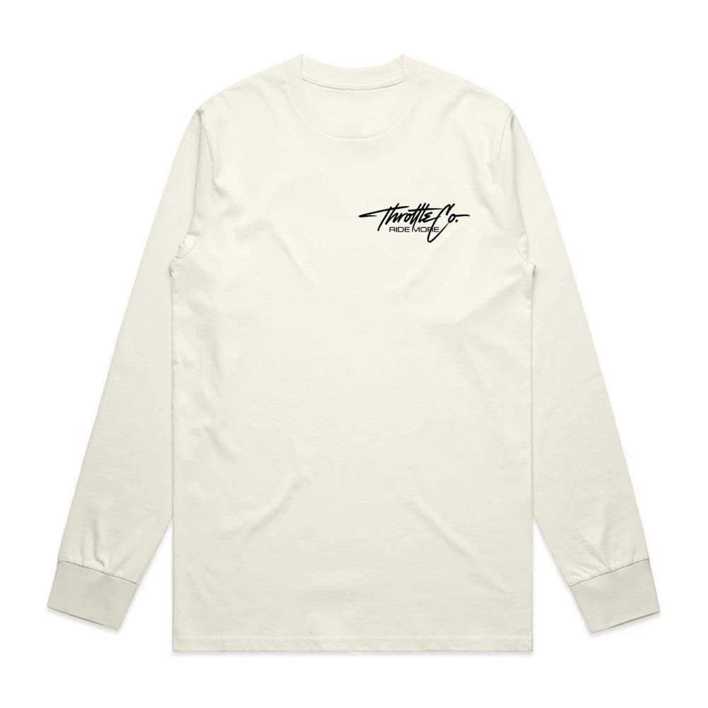 Throttle Co Varg Long Sleeve Tee Tan Front