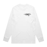 Throttle Co Varg Long Sleeve Tee White Front