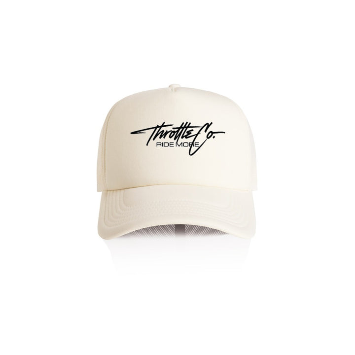 Throttle Co Varg Trucker Hat Tan Front