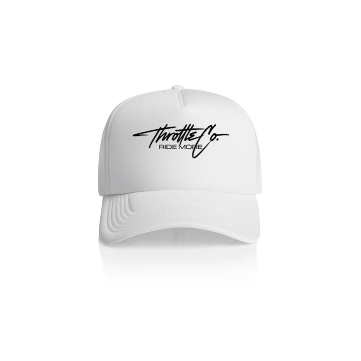 Throttle Co Varg Trucker Hat White Front