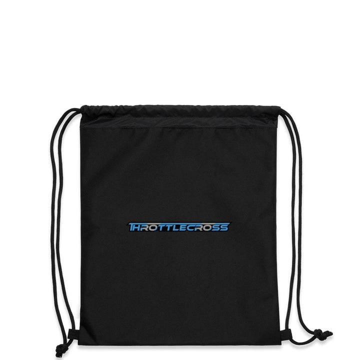 Throttlecross Drawstring Bag Black Front