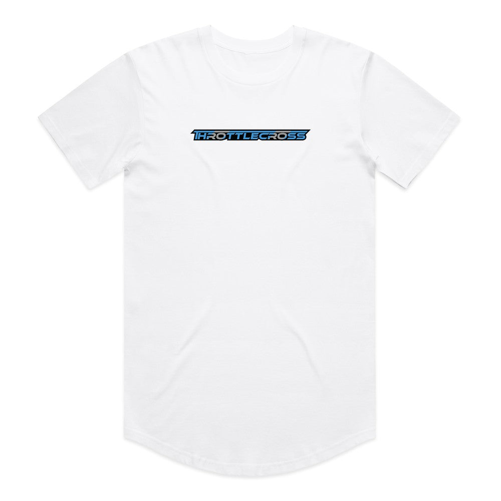 Throttlecross Drop Tee White Front