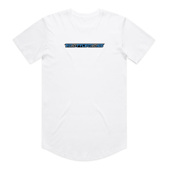 Throttlecross Drop Tee White Front