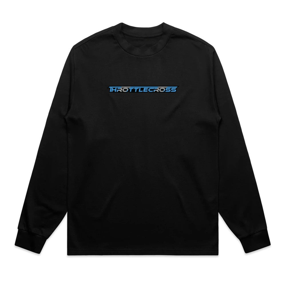 Throttlecross Heavyweight Long Sleeve Tee Black Front