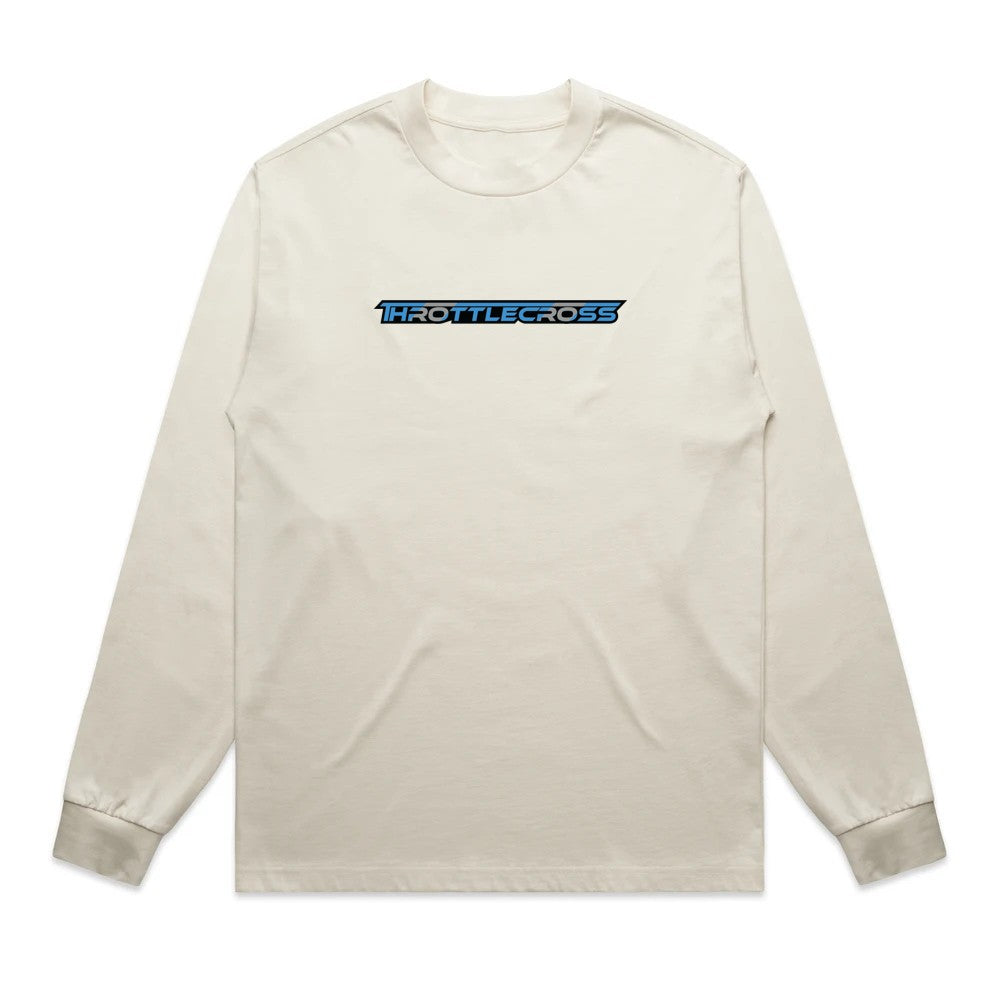 Throttlecross Heavyweight Long Sleeve Tee Tan Front