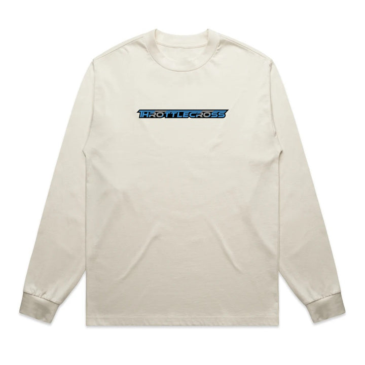 Throttlecross Heavyweight Long Sleeve Tee Tan Front