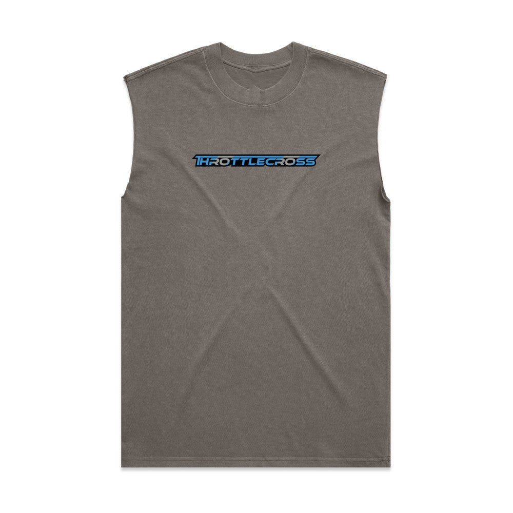 Throttlecross Heavyweight Tank Faded Grey Front