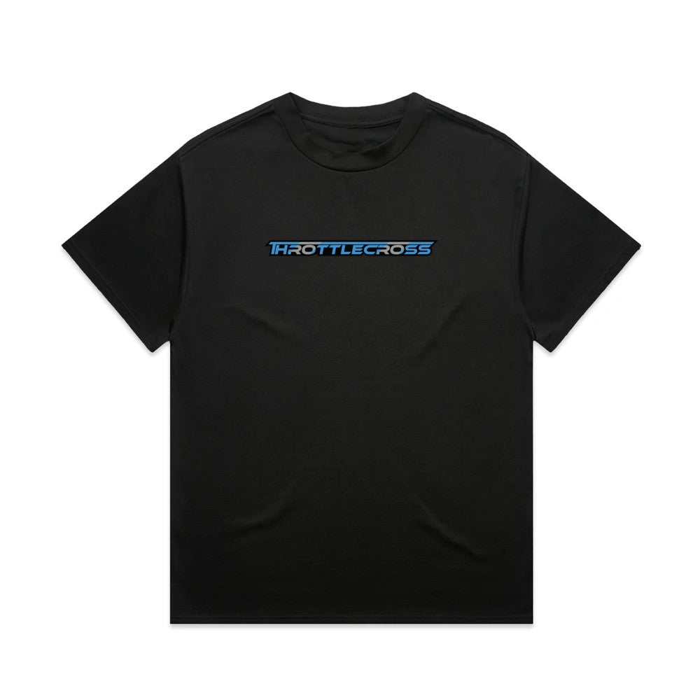 Throttlecross Heavyweight Tee Black Front
