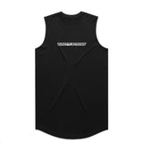 Throttlecross Logo Drop Tank Black Front