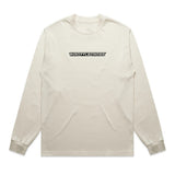 Throttlecross Logo Heavyweight Long Sleeve Tee Tan Front