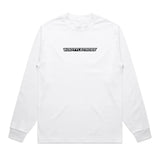 Throttlecross Logo Heavyweight Long Sleeve Tee White Front