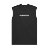 Throttlecross Logo Heavyweight Tank Faded Black Front