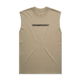 Throttlecross Logo Heavyweight Tank Faded Khaki Front